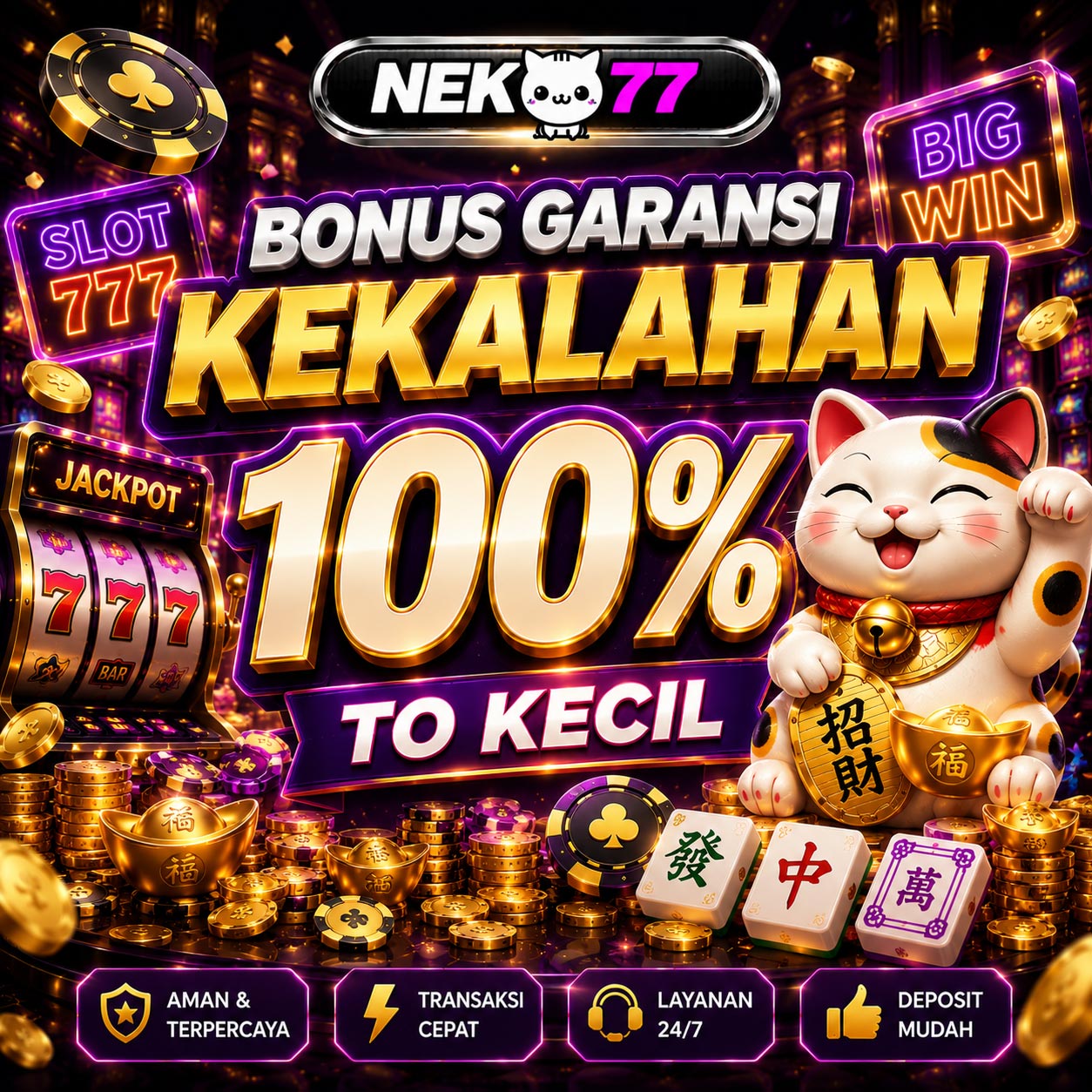 Neko77 : Situs Slot Online Gacor Garansi Kekalahan 100 & Slot777 Resmi by Hey siriusly
